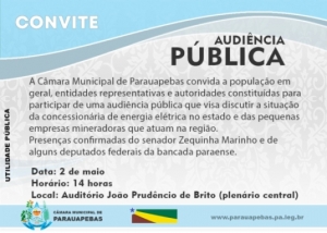 Câmara Municipal realiza audiência pública para debater atuação da Celpa no Estado e pequenas mineradoras