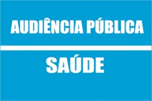 Aviso de convocação da população para audiência pública da saúde