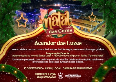 Natal das Cores chega iluminando Parauapebas