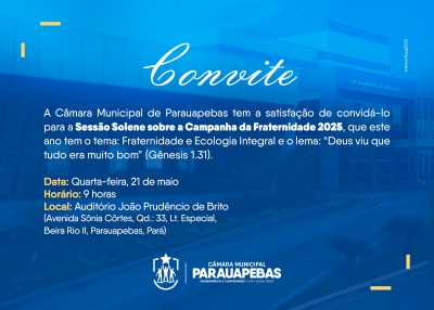 CMP promove Sessão Solene da Campanha da Fraternidade 2025